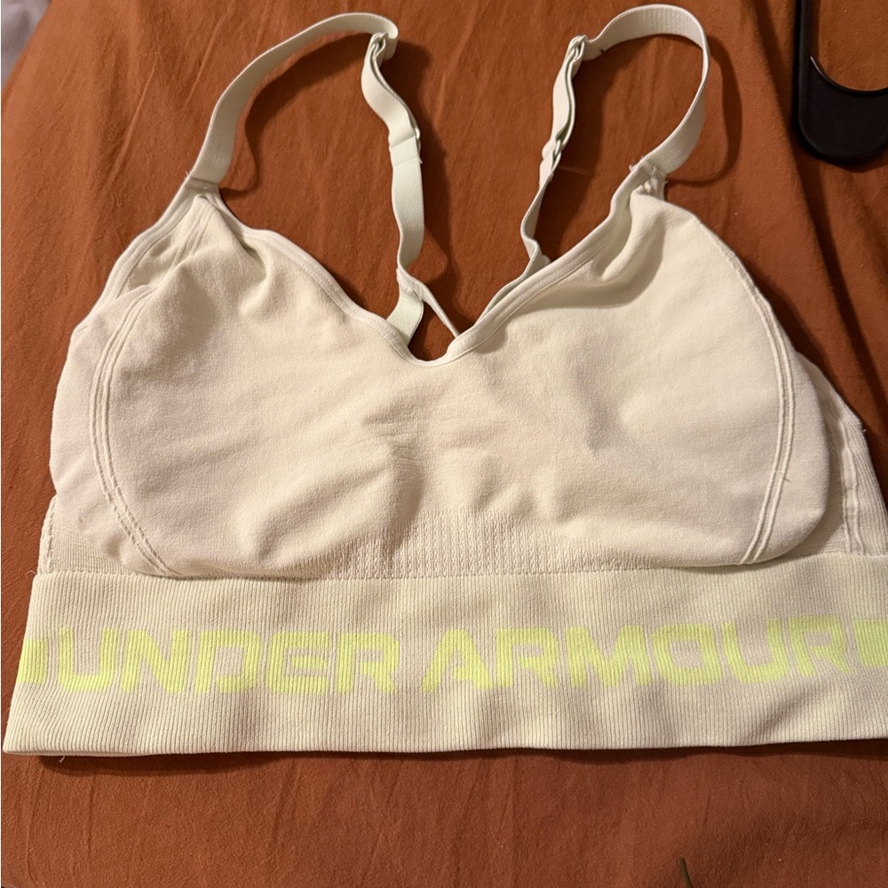 Lime green sports bra